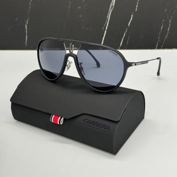 NEW CARRERA 1026/S 0003/IR UNISEX SUNGLASSES CARRERA 1026/S BLACK ROUND EYEWEAR - Picture 1 of 9